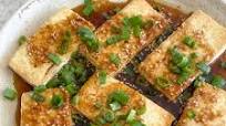 Pan Fried Tofu with Ginger Soy Dressing Pan Fried Tofu with Ginger Soy Dressing