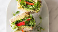 Hummus Veggie Sandwich Hummus Veggie Sandwich