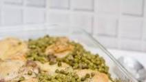 Baked Chicken Thighs with Potatoes and Peas Baked Chicken Thighs with Potatoes and Peas