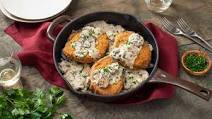 Fried Pork Chops with Creamy Mushroom Sauce Fried Pork Chops with Creamy Mushroom Sauce