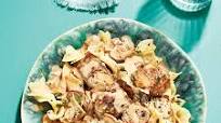 Swedish meatballs over egg noodles Swedish meatballs over egg noodles