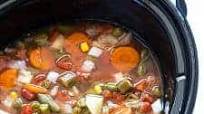 Easy Crock Pot Vegetable Soup Easy Crock Pot Vegetable Soup