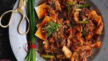 Pork belly and kimchi stir-fry with tofu recipe Pork belly and kimchi stir-fry with tofu recipe