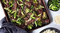 Easy Sheet Pan Keto Beef and Broccoli Easy Sheet Pan Keto Beef and Broccoli