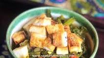 Curried Tofu with Mustard Greens (Vegan) Curried Tofu with Mustard Greens (Vegan)