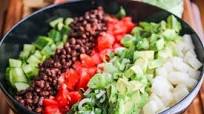 Mexican Chopped Salad with Cilantro Lime Yogurt Avocado Dressing Mexican Chopped Salad with Cilantro Lime Yogurt Avocado Dressing