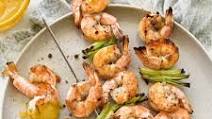 Grilled Shrimp with Sweet or Spicy Mustard Dipping Sauce Grilled Shrimp with Sweet or Spicy Mustard Dipping Sauce