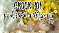 Crock Pot Pork Steak with Gravy Crock Pot Pork Steak with Gravy