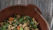 Kenyan Braised Collard Greens and Ground Beef Kenyan Braised Collard Greens and Ground Beef