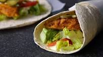 Crisp fish pita wrap Crisp fish pita wrap
