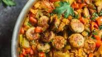 Easy One Pot Sausage and Rice Skillet Easy One Pot Sausage and Rice Skillet