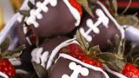 Chocolate Covered Strawberry Footballs Chocolate Covered Strawberry Footballs