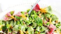 Creamy Farfalle With Peas, Guanciale And Asiago Creamy Farfalle With Peas, Guanciale And Asiago