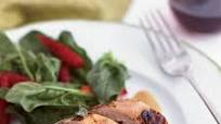 Milk-Braised Pork Tenderloin with Spinach and Strawberry Salad Milk-Braised Pork Tenderloin with Spinach and Strawberry Salad