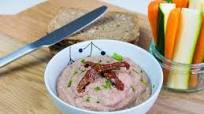 Aduki bean and sun-dried tomato hummus Aduki bean and sun-dried tomato hummus