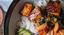 Teriyaki Salmon Sushi Bowl (GF) Teriyaki Salmon Sushi Bowl (GF)