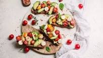 Avocado and mozzarella crostini Avocado and mozzarella crostini