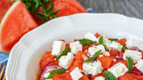 Karpouzi Me Feta (Greek Watermelon with Feta) Karpouzi Me Feta (Greek Watermelon with Feta)