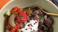 Loaded Mediterranean Beef Bowl Recipe Loaded Mediterranean Beef Bowl Recipe