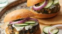 Greek Turkey Burgers with Spinach, Feta & Tzatziki Greek Turkey Burgers with Spinach, Feta & Tzatziki