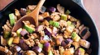 Eggplant and Chili Garlic Pork Stir-Fry Eggplant and Chili Garlic Pork Stir-Fry