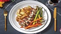 Rosemary & Caramelised Onion Pork Fillet with Almonds & Fetta Rosemary & Caramelised Onion Pork Fillet with Almonds & Fetta