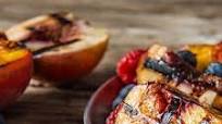 Grilled Stone Fruit with Berries & Cream Grilled Stone Fruit with Berries & Cream
