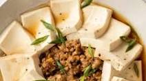 Steamed Tofu with Ground Pork Steamed Tofu with Ground Pork