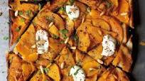 Winter Squash Flatbread with Hummus and Za’atar Winter Squash Flatbread with Hummus and Za’atar