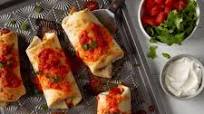 Baked Chicken Chimichangas Baked Chicken Chimichangas