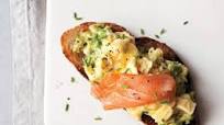 Scrambled Eggs, Avocado, and Smoked Salmon on Toast Scrambled Eggs, Avocado, and Smoked Salmon on Toast