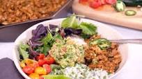 Tempeh Sofritas Vegan Burrito Bowls Tempeh Sofritas Vegan Burrito Bowls