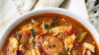 Slow Cooker Leftover Cajun Turkey and Sausage Soup Slow Cooker Leftover Cajun Turkey and Sausage Soup