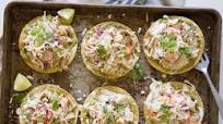 Cheesy Chicken Tostadas Cheesy Chicken Tostadas