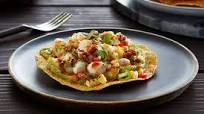 Bay Scallop & Tomatillo Ceviche Tostada Bay Scallop & Tomatillo Ceviche Tostada