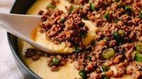 Steamed Eggs with Crispy Pork Steamed Eggs with Crispy Pork