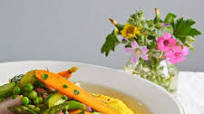 Dinner Party Recipe: Polenta with Spring Vegetable Ragout Dinner Party Recipe: Polenta with Spring Vegetable Ragout