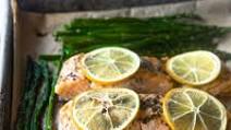 Sheet Pan Salmon With Asparagus Sheet Pan Salmon With Asparagus
