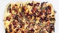Bacon and herb focaccia Bacon and herb focaccia