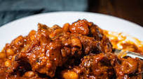 Slow-braised oxtail and beans Slow-braised oxtail and beans