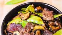 Asian Beef with Mushrooms & Snow Peas Asian Beef with Mushrooms & Snow Peas