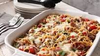 Smoky BBQ Pulled Pork Baked Spaghetti Smoky BBQ Pulled Pork Baked Spaghetti