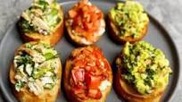 Classic Party Bruschetta with Toppings Recipe Classic Party Bruschetta with Toppings Recipe