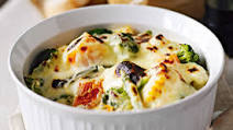 Mixed vegetables in cheese sauce Mixed vegetables in cheese sauce