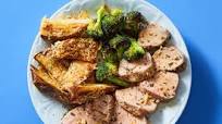Tuscan Rosemary Pork Tenderloin with Parmesan Potatoes & Broccoli Tuscan Rosemary Pork Tenderloin with Parmesan Potatoes & Broccoli