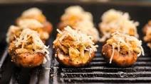 Grilled Crab- and Fontina-Stuffed Mushrooms Recipe Grilled Crab- and Fontina-Stuffed Mushrooms Recipe