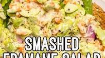 Smashed edamame salad Smashed edamame salad