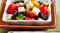 Chopped Greek Salad with Peppers Chopped Greek Salad with Peppers