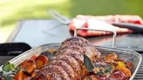 Grilled Pork Loin with Peaches Grilled Pork Loin with Peaches