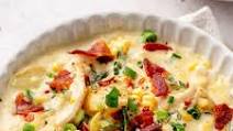 Creamy Chicken Corn Chowder with Bacon Creamy Chicken Corn Chowder with Bacon